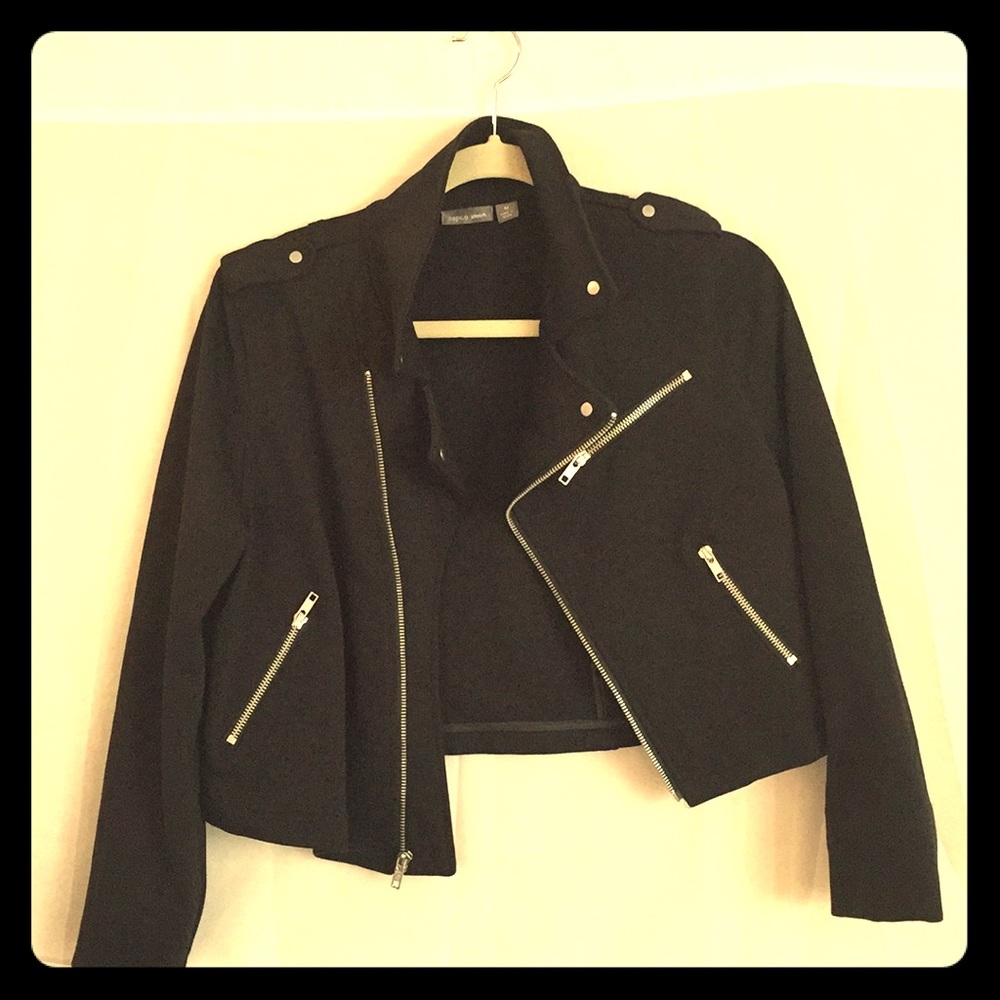 Apt 9 Crop Jacket Black Sz Medium NWOT